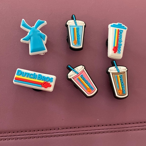 Dutch Bros set of 6 shoe Charms for shoes NWT - Picture 3 of 5
